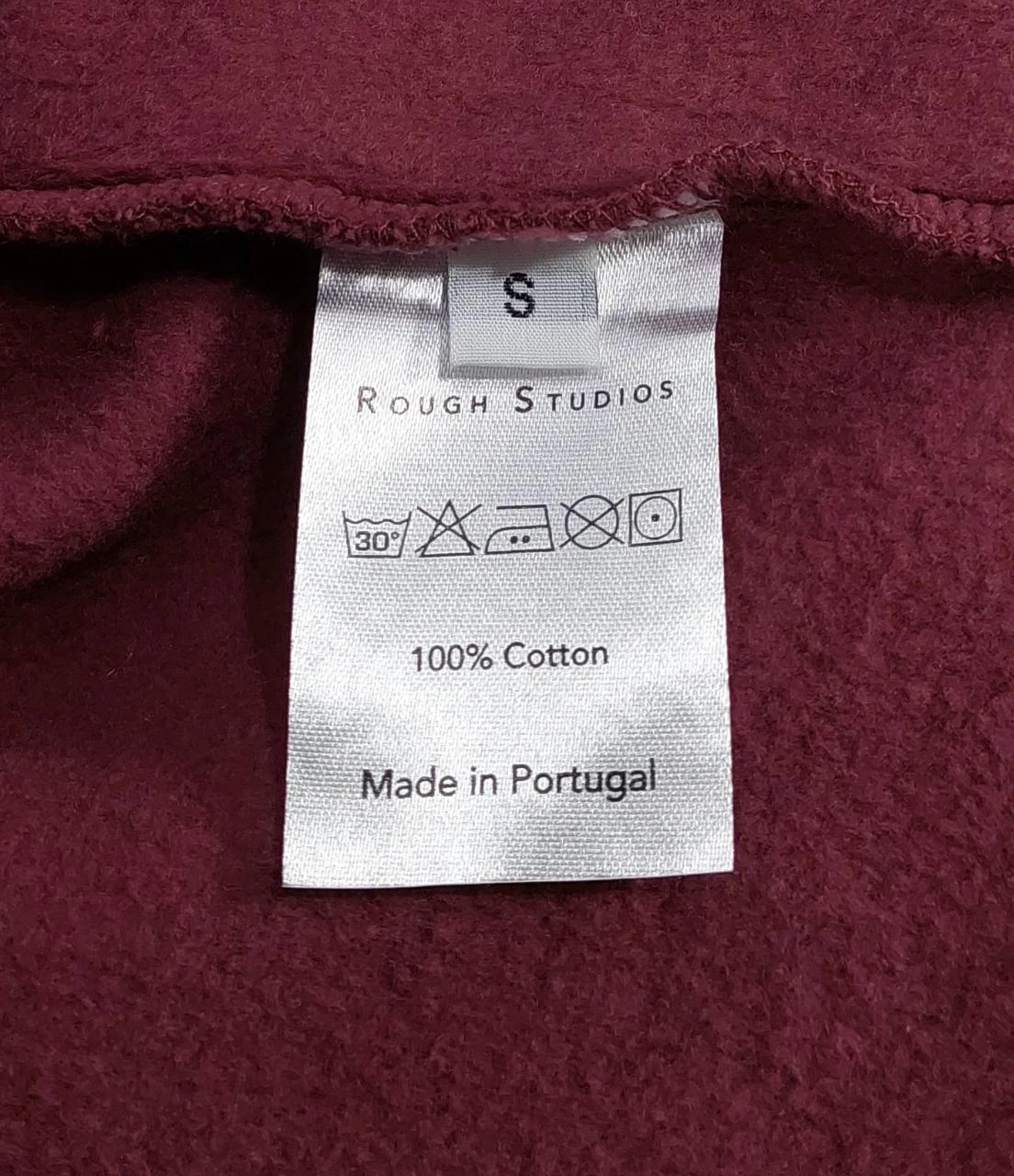 Rough Studios print cotton sweatshirt - burgundy S – photo 3